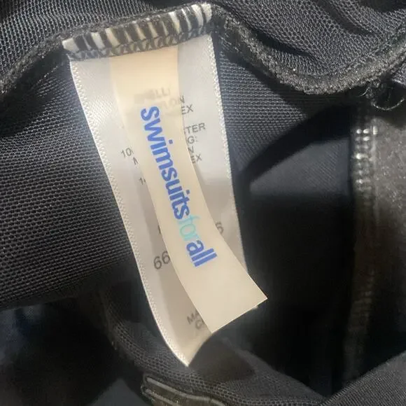 Swimsuits For All CROCHET Black BANDEAU SWIMSUIT - Picture 8 of 8